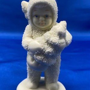 SNOWBABIES DEPARTMENT 56 ... Carrying Christmas Tree Figurine